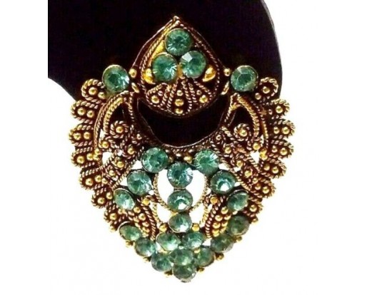 Golden Oxidized Earring Bali Jewelry Bollywoo Ethnic Imitation Drop Dangle EA105